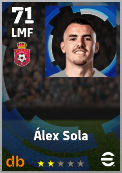 Álex Sola — LMF, OVR 71, MAX 71