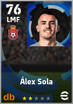 Álex Sola — LMF, OVR 76, MAX 76