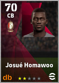 Josué Homawoo — CB, OVR 70, MAX 70