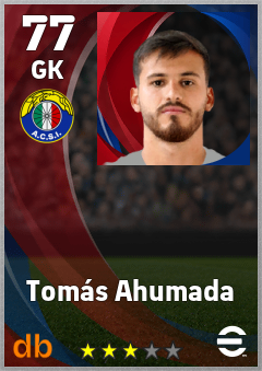Tomás Ahumada — GK, OVR 77, MAX 77