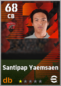 Santipap Yaemsaen — CB, OVR 68, MAX 68