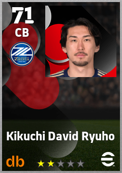 Kikuchi David Ryuho eFootball player card