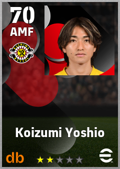 Koizumi Yoshio — AMF, OVR 70, MAX 70