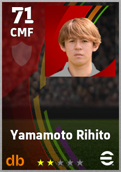 Yamamoto Rihito eFootball player card