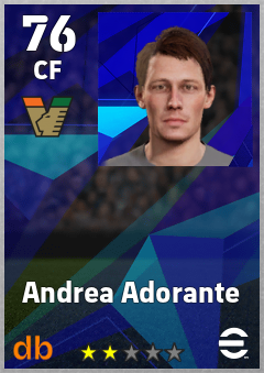 Andrea Adorante — CF, OVR 76, MAX 76