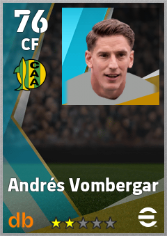 Andrés Vombergar — CF, OVR 76, MAX 76