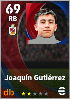 Joaquín Gutiérrez eFootball player card