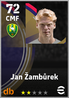 Jan Žambůrek — CMF, OVR 72, MAX 72