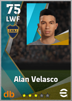 Alan Velasco — LWF, OVR 75, MAX 75