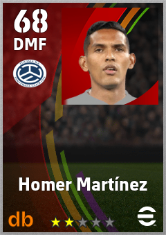 Homer Martínez — DMF, OVR 68, MAX 68
