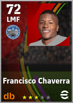 Francisco Chaverra — LMF, OVR 72, MAX 72