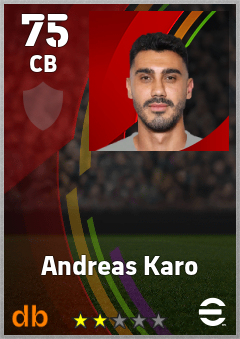 Andreas Karo eFootball player card
