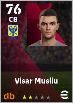 Visar Musliu — CB, OVR 76, MAX 76