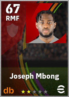 Joseph Mbong — RMF, OVR 67, MAX 67