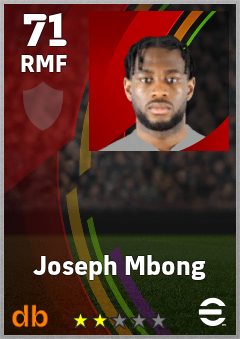 Joseph Mbong — RMF, OVR 71, MAX 71