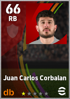 Juan Carlos Corbalan — RB, OVR 66, MAX 66