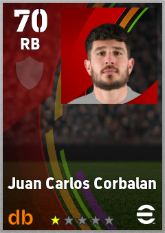 Juan Carlos Corbalan — RB, OVR 70, MAX 70