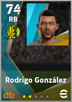 Rodrigo González eFootball player card