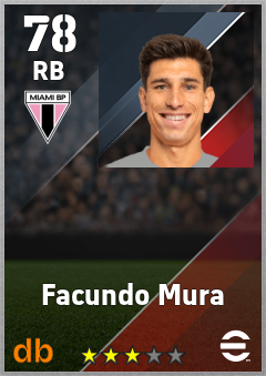Facundo Mura — RB, OVR 78, MAX 78
