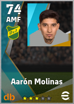 Aarón Molinas — AMF, OVR 74, MAX 74