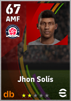 Jhon Solís — AMF, OVR 67, MAX 67