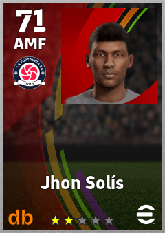 Jhon Solís — AMF, OVR 71, MAX 71