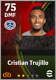 Cristian Trujillo — DMF, OVR 75, MAX 75