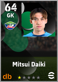 Mitsui Daiki — GK, OVR 64, MAX 64