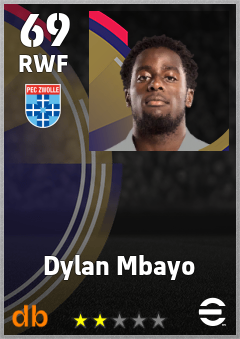 Dylan Mbayo — RWF, OVR 69, MAX 69