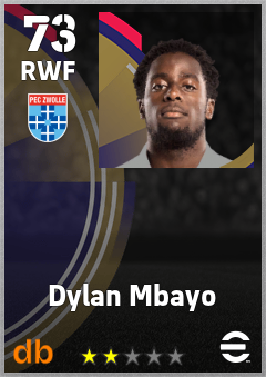 Dylan Mbayo — RWF, OVR 73, MAX 73