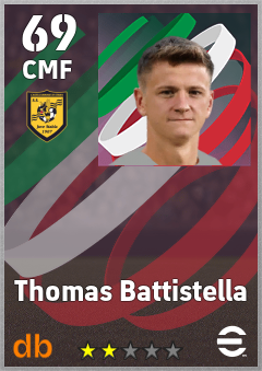 Thomas Battistella — CMF, OVR 69, MAX 69