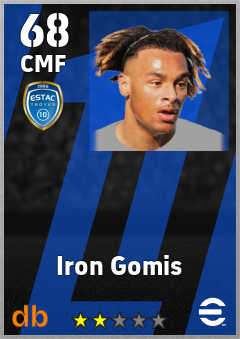 Iron Gomis — CMF, OVR 68, MAX 68