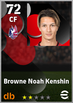 Browne Noah Kenshin — CF, OVR 72, MAX 72