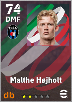 Malthe Højholt — DMF, OVR 74, MAX 74