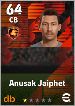 Anusak Jaiphet — CB, OVR 64, MAX 64