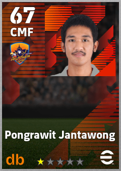 Pongrawit Jantawong — CMF, OVR 67, MAX 67