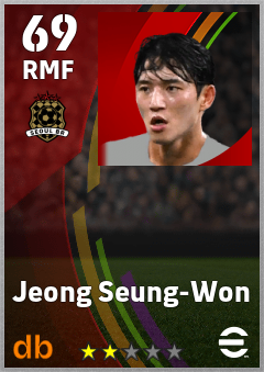 Jeong Seung-Won — RMF, OVR 69, MAX 69