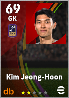 Kim Jeong-Hoon — GK, OVR 69, MAX 69