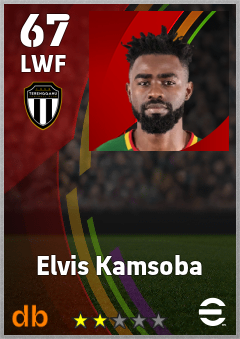 Elvis Kamsoba — LWF, OVR 67, MAX 67