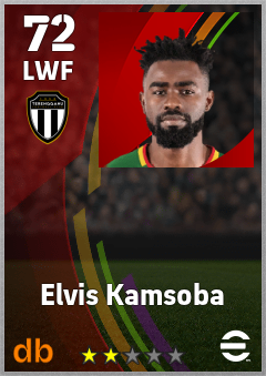 Elvis Kamsoba — LWF, OVR 72, MAX 72