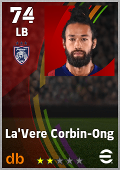 La'Vere Corbin-Ong — LB, OVR 74, MAX 74