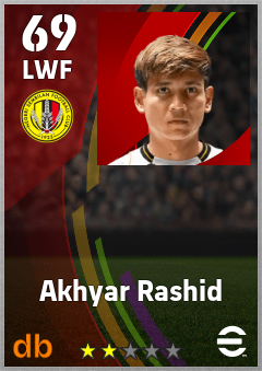 Akhyar Rashid eFootball player card