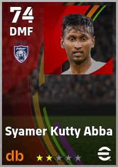 Syamer Kutty Abba eFootball player card