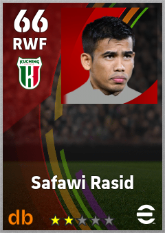 Safawi Rasid — RWF, OVR 66, MAX 66