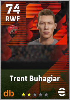 Trent Buhagiar — RWF, OVR 74, MAX 74
