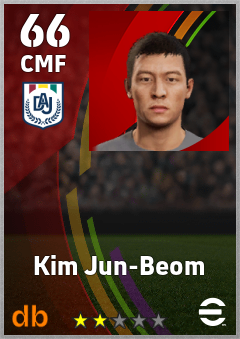 Kim Jun-Beom — CMF, OVR 66, MAX 66