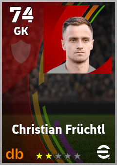 Christian Früchtl — GK, OVR 74, MAX 74