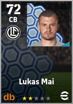 Lukas Mai — CB, OVR 72, MAX 72