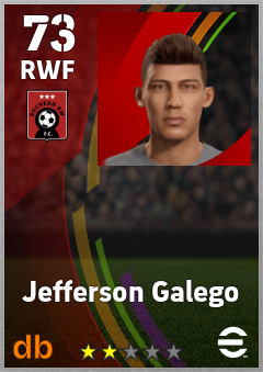 Jefferson Galego — RWF, OVR 73, MAX 73