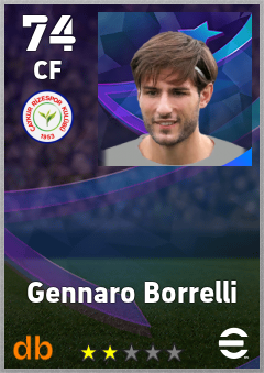 Gennaro Borrelli — CF, OVR 74, MAX 74